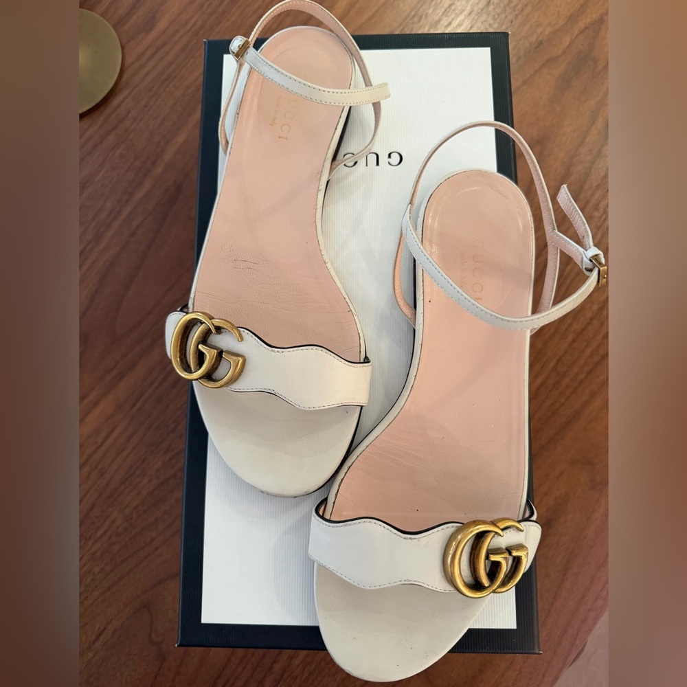 Gucci Double G Logo Sandals